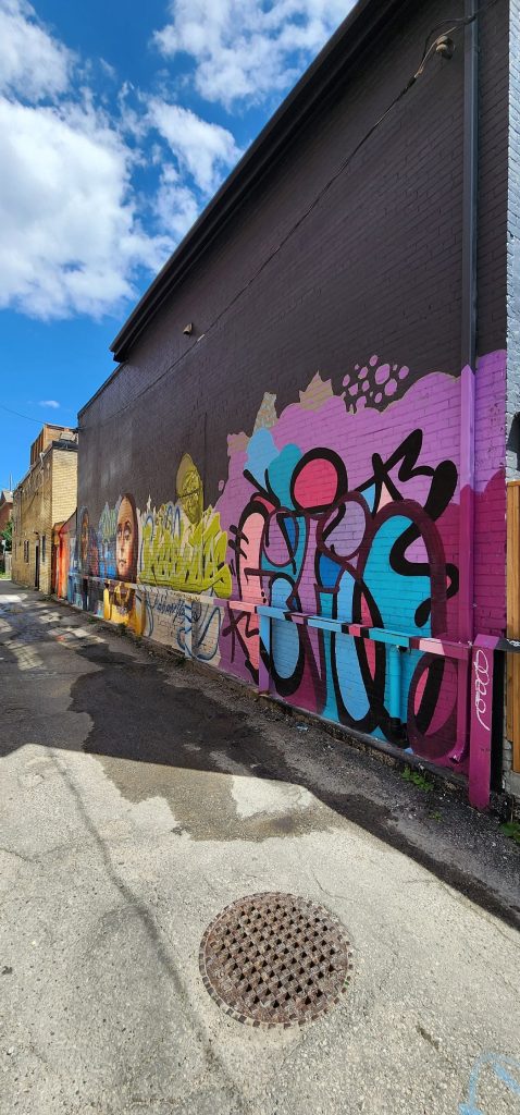 Downtown Toronto Exterior Bricks Painting