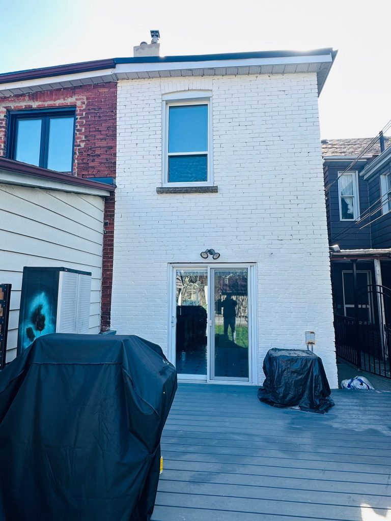 Exterior Brick Painting White Etobicoke Toronto (1) |
