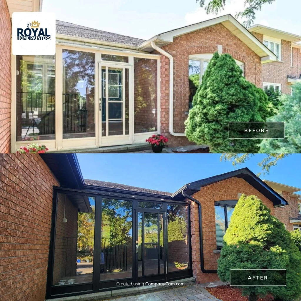 Painting Aluminum Sunroom Trim And Siding North York