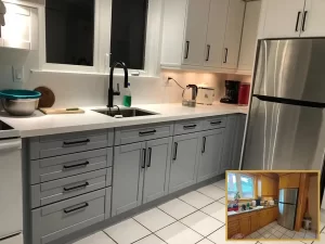 Best Cabinet Color For Small Kitchens: Expert Tips &Amp; 5 Ideas Modern Kitchen Cabinet Transformation Downtown Toronto