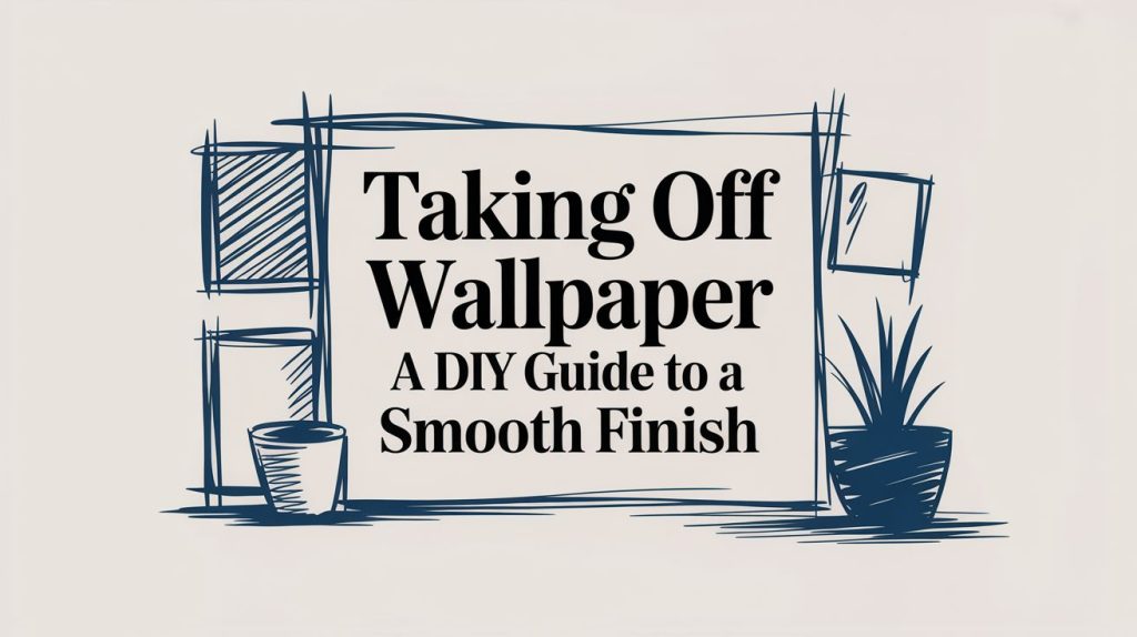 Taking Off Wallpaper Title Card | Interior Painting