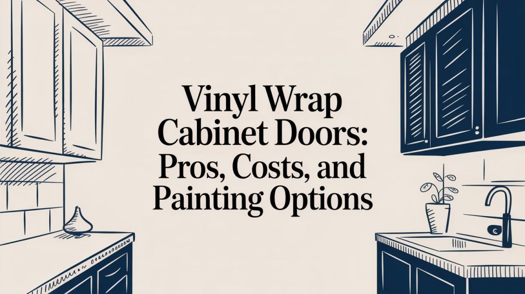 Vinyl Wrap Cabinet Doors Kitchen Cabinets | Cabinet Refinishing Toronto, Gta Kitchen Remodel, Kitchen Cabinet Wraps, Vinyl Vs Paint Cabinets, Vinyl Wrap Cabinet Doors