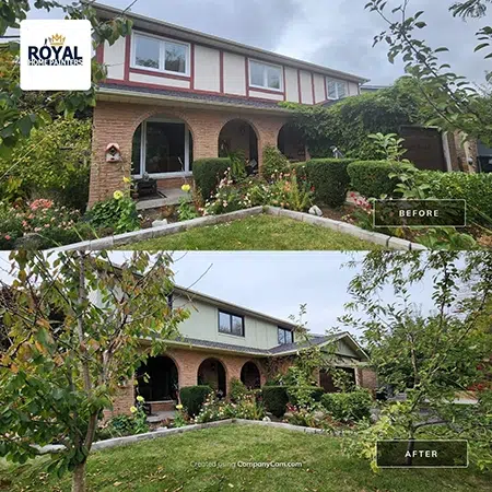 Home Painters In Thornhill Exterior-Before-After-Painting-Royal-Orchard-Thornhill