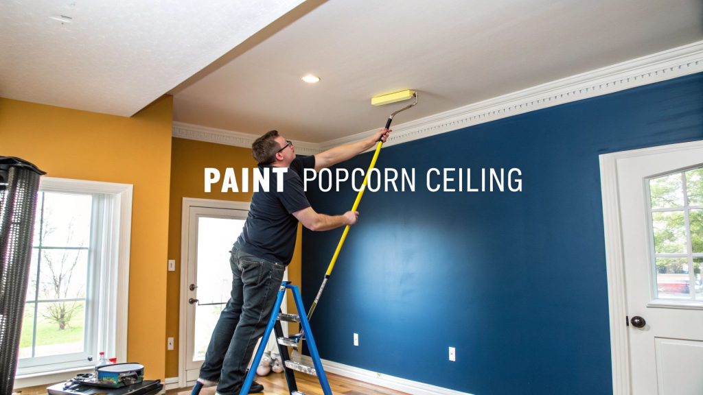 Paint On Popcorn Ceiling Ceiling Painting | Interior Painting
