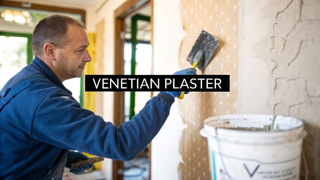 Venetian Plaster Wall Plaster Application | Interior Painting